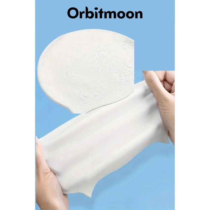 Premium Seri Su Geçirmez Sızdırmaz Kaymaz Silikon Yüzücü Elastik Yüzme Şapkası Havuz Deniz Bonesi