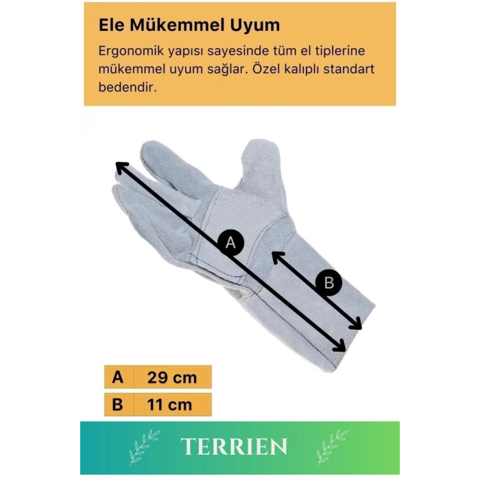 Premium Serisi Yanmaz Isıya Dayanıklı Eldiven Kaynak Yangın İçin Su Geçirmez Çok Amaçlı Deri Eldiven