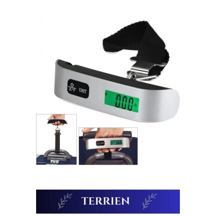 Premium Seyahat Bavul Ağırlık Tartı Dijital Lcd Ekran Çok Amaçlı Taşınabilir Bagaj Tartısı Max 50 Kg