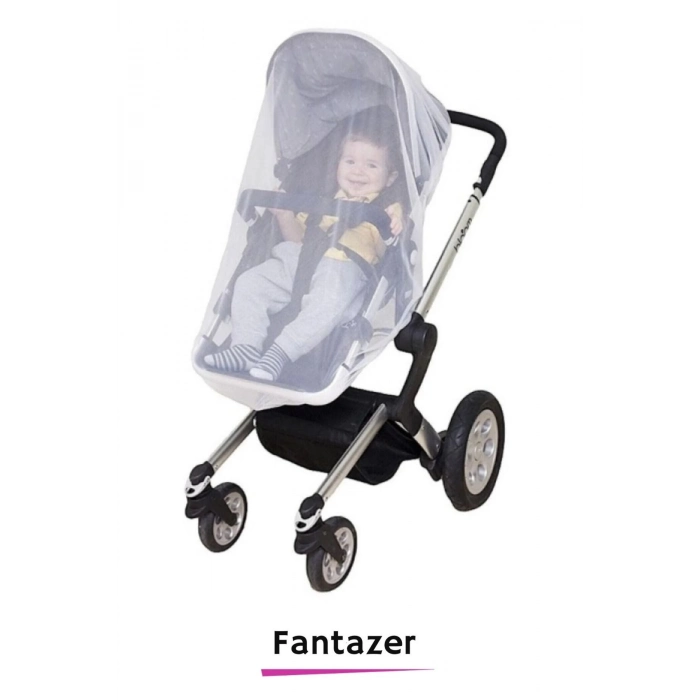 Premium Sinek Örümcek Böcek Karşı Koruma Mikro Delik Tak Çıkar 100x80x80 Bebek Arabası Cibinliği