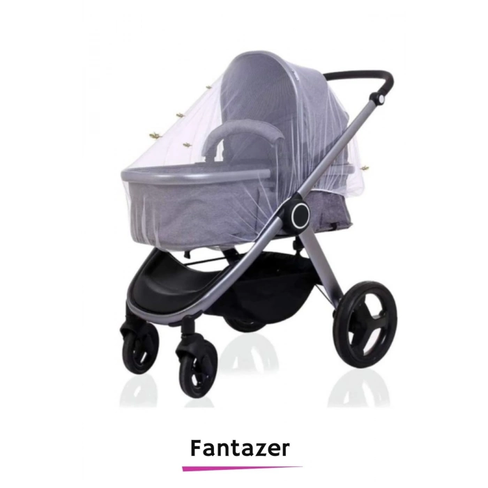 Premium Sinek Örümcek Böcek Karşı Koruma Mikro Delik Tak Çıkar 100x80x80 Bebek Arabası Cibinliği