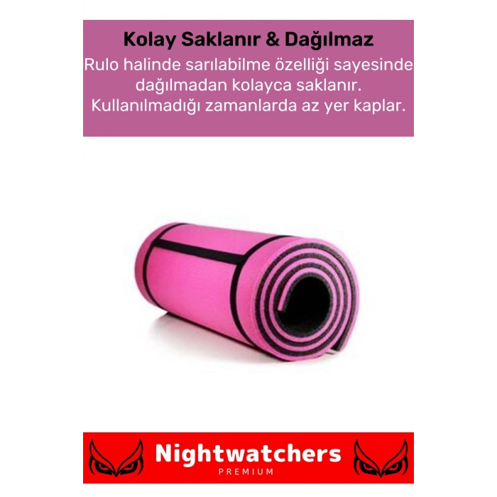 Premium Su Geçirmez Konforlu Taşıma Askılı Çift Taraflı Zemin Çadır Uyku Kamp Matı Yer Minderi 10mm