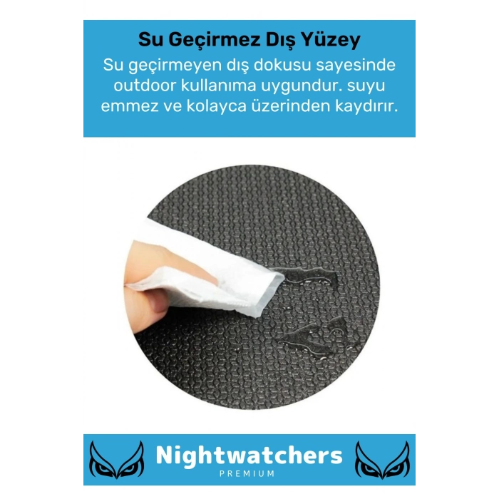 Premium Su Geçirmez Konforlu Taşıma Askılı Çift Taraflı Zemin Çadır Uyku Kamp Matı Yer Minderi 16mm