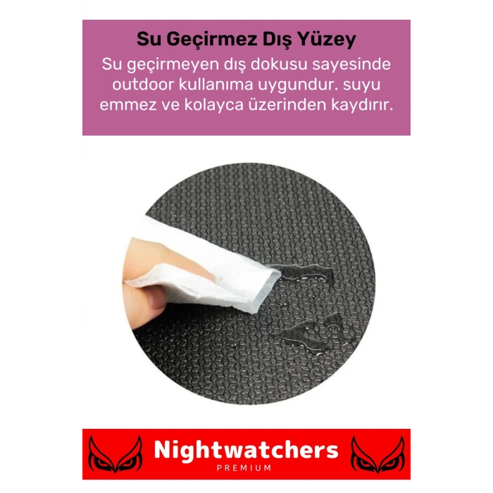 Premium Su Geçirmez Konforlu Taşıma Askılı Çift Taraflı Zemin Çadır Uyku Kamp Matı Yer Minderi 10mm