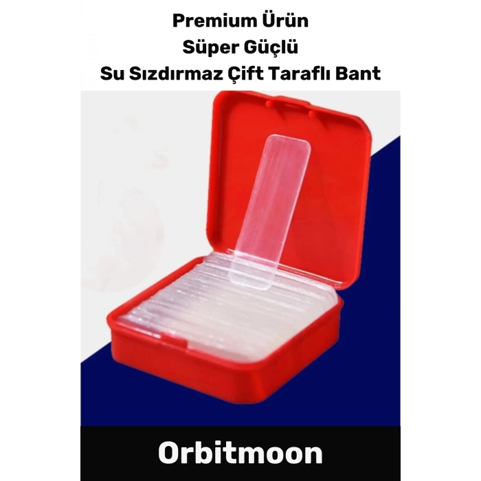 Premium Süper Güçlü Kolay Çıkarılabilir Yapışkan Çok Amaçlı 60 Parça Çift Taraflı Şeffaf Bant