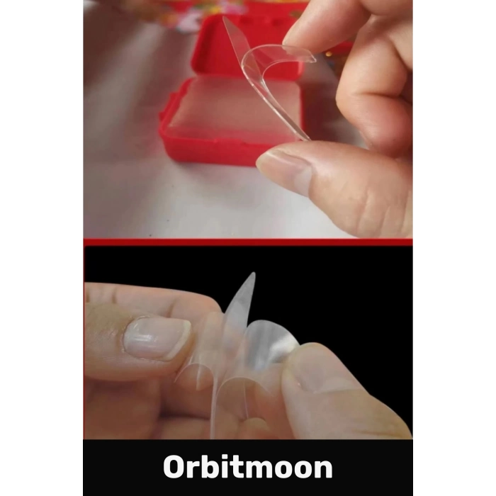 Premium Süper Güçlü Kolay Çıkarılabilir Yapışkan Çok Amaçlı 60 Parça Çift Taraflı Şeffaf Bant