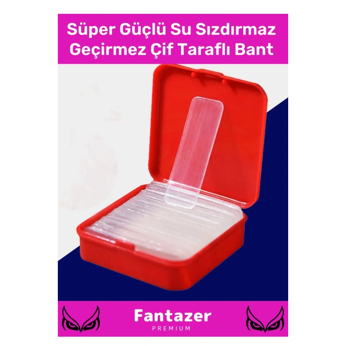 Premium Süper Güçlü Yapışkan Kolay Çıkarılabilir Çok Amaçlı 60 Parça Çift Taraflı Şeffaf Bant