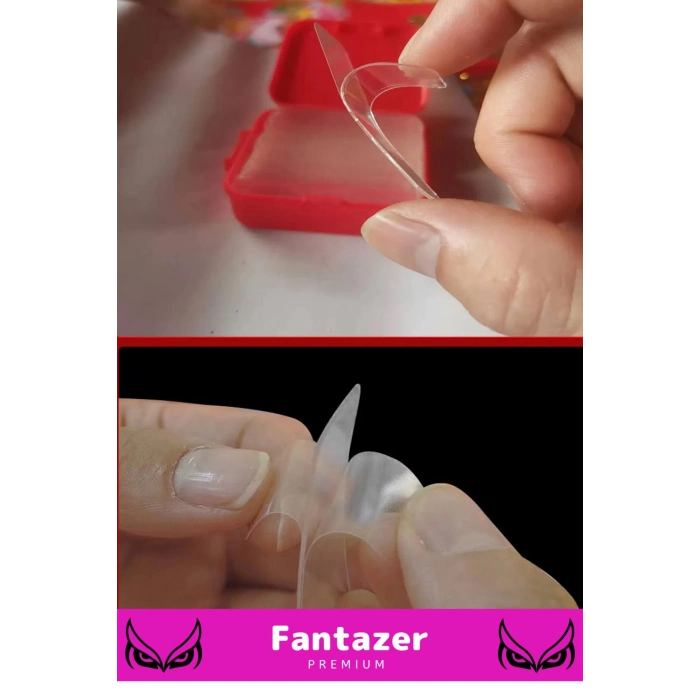 Premium Süper Güçlü Yapışkan Kolay Çıkarılabilir Çok Amaçlı 60 Parça Çift Taraflı Şeffaf Bant