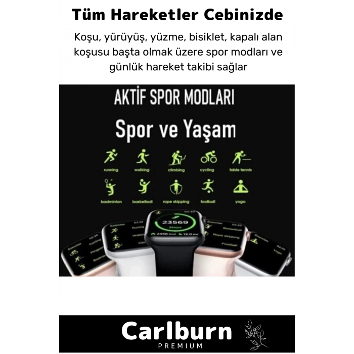 Premium T500 Plus Ips Ekran Spor Sağlık Sensörlü Ios Android Uyumlu Tansiyon Nabız Ölçer Akıllı Saat