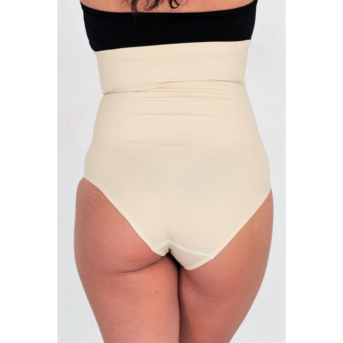 Premium Toparlayıcı Sıkılaştırıcı Vücut Şekillendirici Kaymaz Ağraflı Yüksek Bel Slip Korse