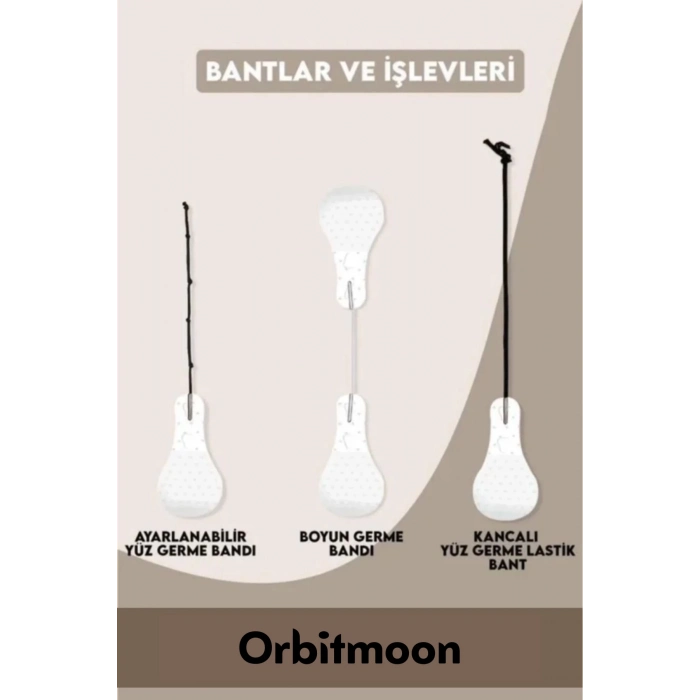 Premium Üretim Göz Kaş Kaz Ayağı Yüz Günlük Vücut Boyun İpli Gerdirme Bandı 3lü Set