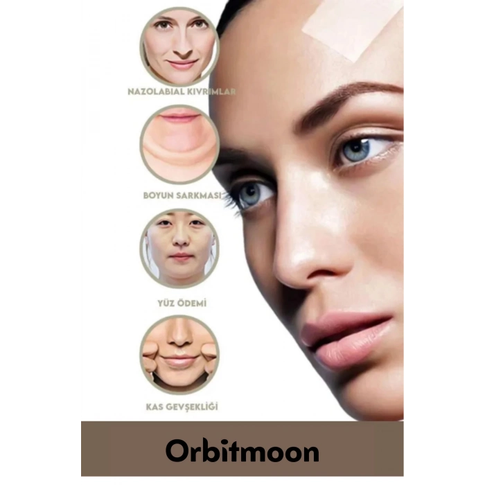 Premium Üretim Göz Kaş Kaz Ayağı Yüz Günlük Vücut Boyun İpli Gerdirme Bandı 3lü Set