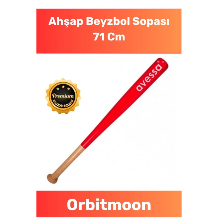Premium Üretim Kırılmaz Kaliteli Mükemmel Kavrayışlı Ahşap 28 inc Baseboll Beyzbol Sopası 71 Cm