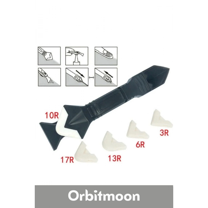 Premium Ürün Fayans Banyo Mutfak Silikon Derz Kazıyıcı Sıyırıcı Uygulayıcı 3 in 1 Aparat