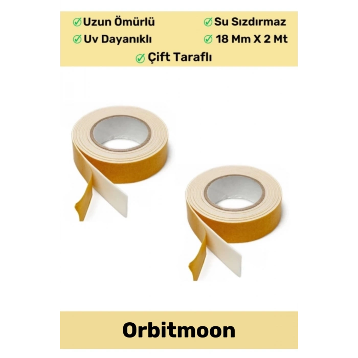 Premium Ürün Kolay Uygulanır Uzun Ömürlü Ekstra Güçlü Yapışkan İz Bırakmaz Çift Taraflı Köpük Bant