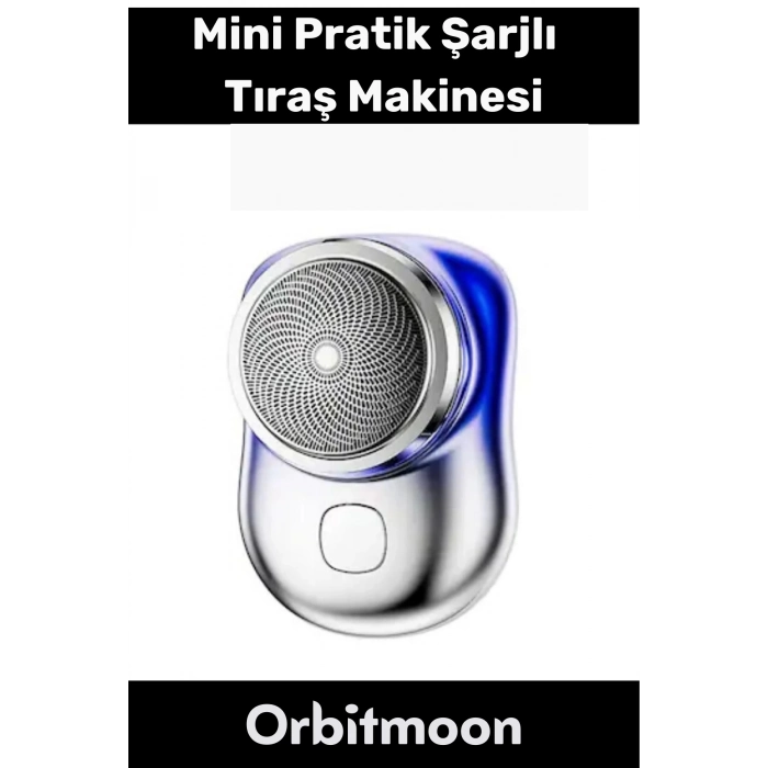 Premium Ürün Taşınabilir Pratik Günlük Seyahat Hızlı Şarjlı Yuvarlak Etkili Kablosuz Tıraş Makinesi