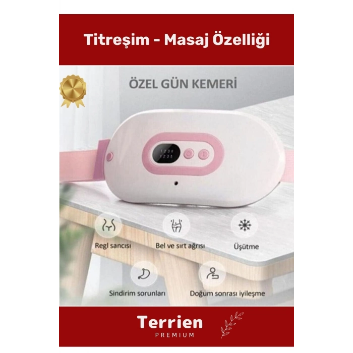 Premium Yeni Seri Dijital Bel Sırt Kas Karın Ağrı Sıcaklık Titreşim Ayarı Masaj Özellik Adet Kemeri