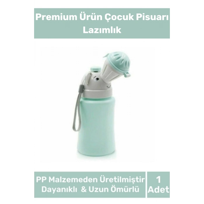 Premium Yeni Tasarım Portatif Sızdırmaz Çocuk Pisuarı Araç Yolculuk Lazımlık Kız Erkek Küçük Tuvalet