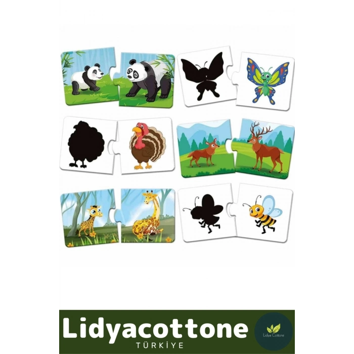 Premium Zeka Geliştirici Eğitici Eğlenceli Çocuk El Göz Koordinasyonu My First Puzzle 48 Parça