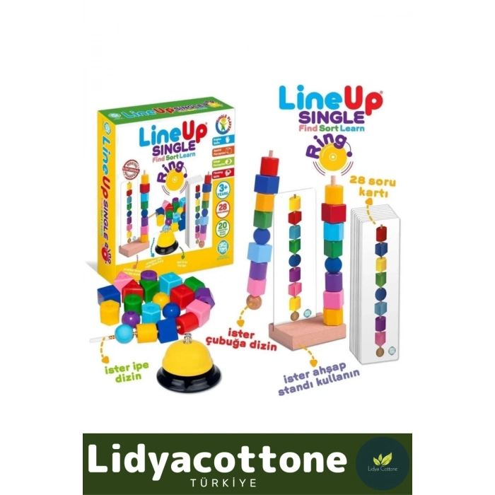 Premium Zeka Geliştirici Öğretici Lineup Single Ring Bul Sırala Ögren Tek Oyuncu Zilli Oyun