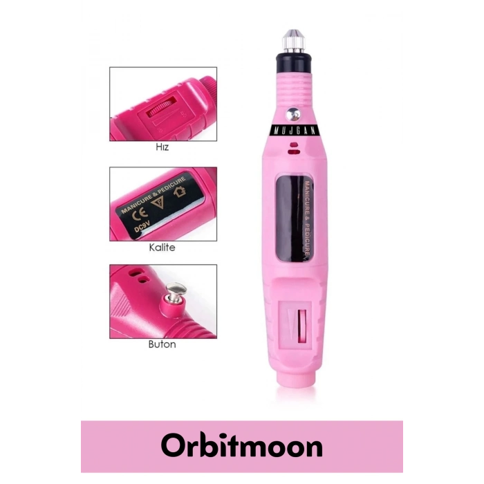Profesyonel Seri 9v Elektrikli 6 Başlıklı Bakım Törpü Tırnak Ayak Nasır Mantar Manikür Pedikür Seti