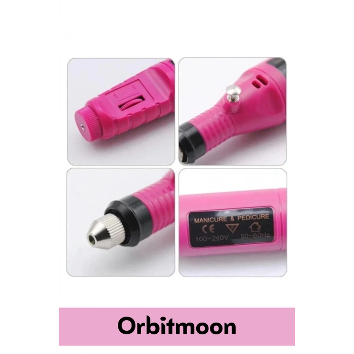 Profesyonel Seri 9v Elektrikli 6 Başlıklı Bakım Törpü Tırnak Ayak Nasır Mantar Manikür Pedikür Seti