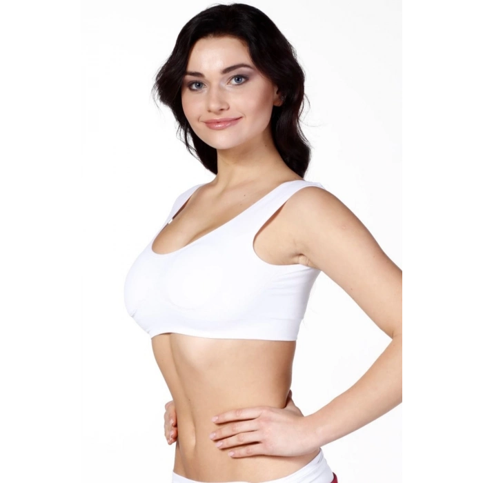 Özel Üretim Rahat Sıkılaştırıcı Toparlayıcı Şekillendirici Kadın Dikişsiz Kalın Askılı Pedli Bustiyer