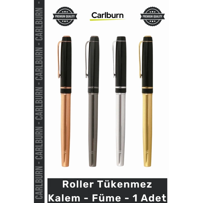 #Roller Lüks Metal Tasarım Ergonomik Yazım Deneyimi Kaliteli Ofis Roller Tükenmez Kalem Füme