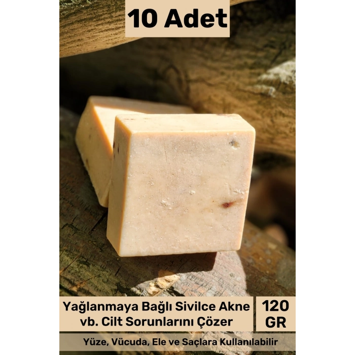 #sabun %100 Doğal Güzel Kokulu El Yüz Saç Cilt Vücut Orijinal Bitkisel Argan Sabunu 120g - 10 Adet