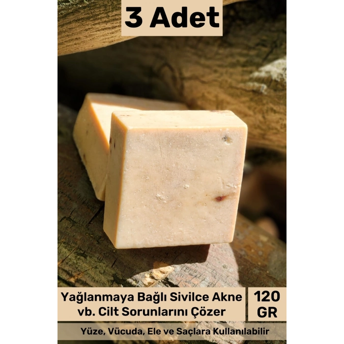 #sabun %100 Doğal Güzel Kokulu El Yüz Saç Cilt Vücut Orijinal Bitkisel Argan Sabunu 120g - 3 Adet