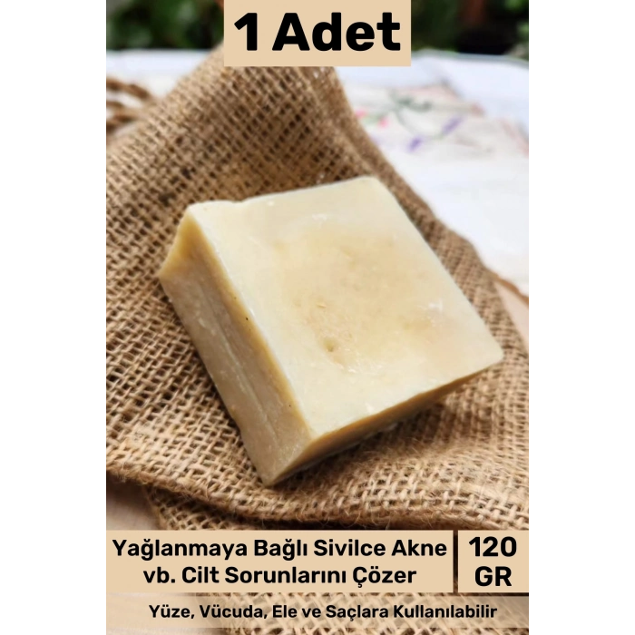 #sabun %100 Doğal Güzel Kokulu El Yüz Saç Cilt Vücut Orijinal Bitkisel Sarımsak Sabunu 120g - 1 Adet