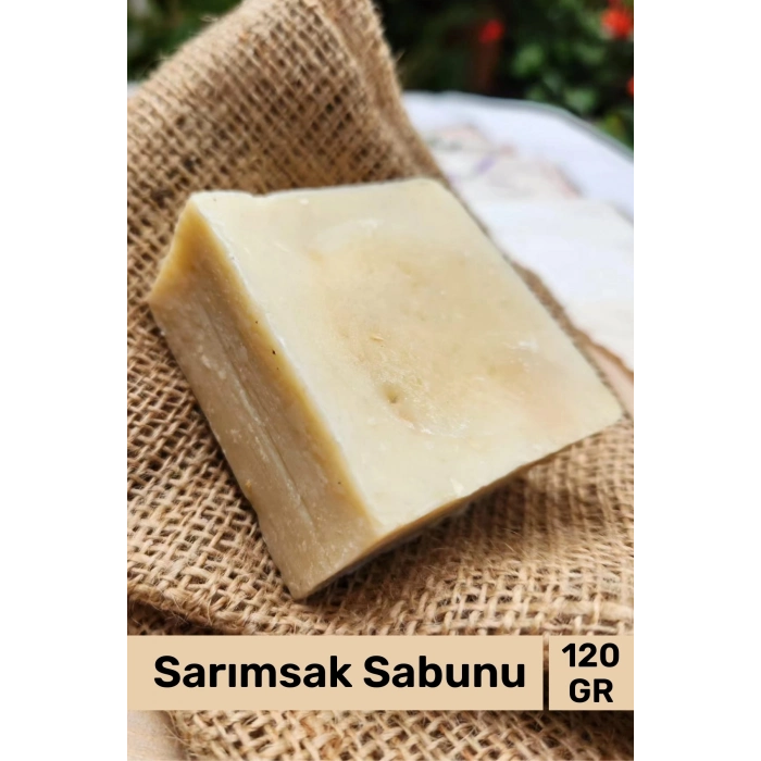 #sabun %100 Doğal Güzel Kokulu El Yüz Saç Cilt Vücut Orijinal Bitkisel Sarımsak Sabunu 120g - 6 Adet