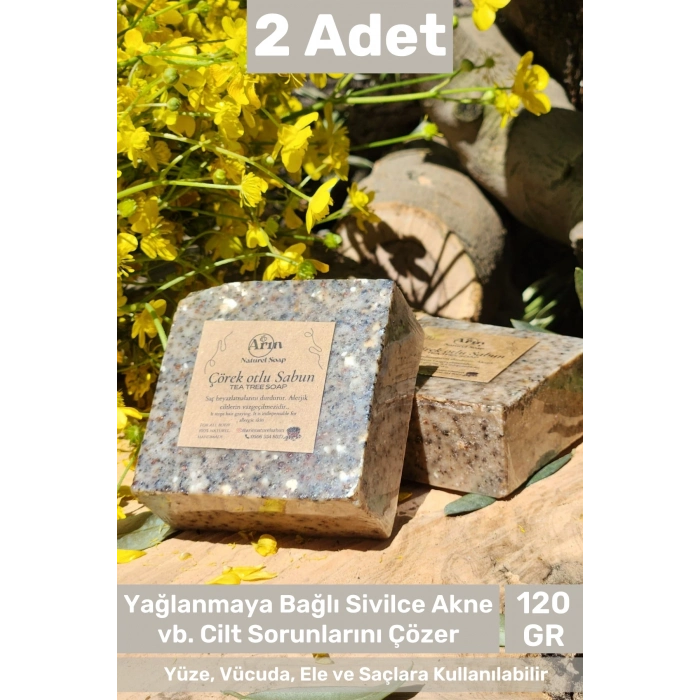 #sabun %100 Doğal Güzel Kokulu El Yüz Saç Cilt Vücut Orijinal Çörek Otlu Sabunu 120g - 2 Adet