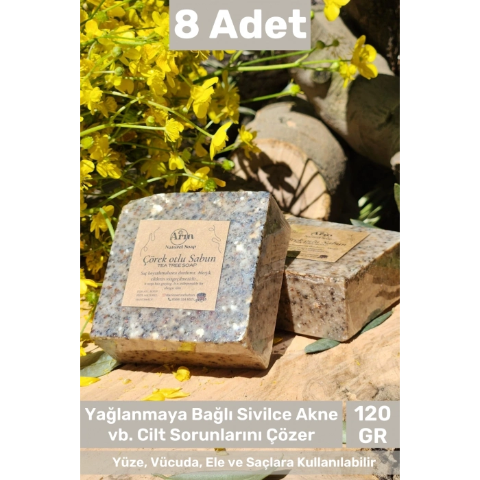 #sabun %100 Doğal Güzel Kokulu El Yüz Saç Cilt Vücut Orijinal Çörek Otlu Sabunu 120g - 8 Adet