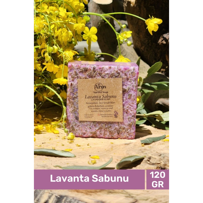 #sabun %100 Doğal Güzel Kokulu El Yüz Saç Cilt Vücut Orijinal Lavanta Sabunu 120g - 10 Adet
