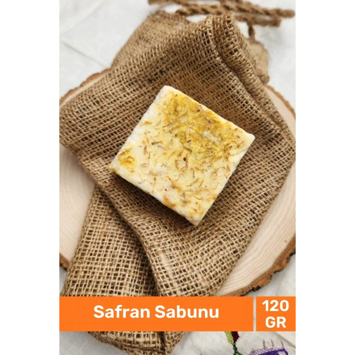 #sabun %100 Doğal Güzel Kokulu El Yüz Saç Cilt Vücut Orijinal Safran Sabunu 120g - 2 Adet