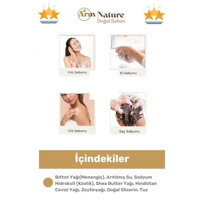 #sabun Doğal Güzel Kokulu El Yüz Saç Cilt Vücut Orijinal Bitkisel Mardin Bıttım Sabunu 120g - 2 Adet