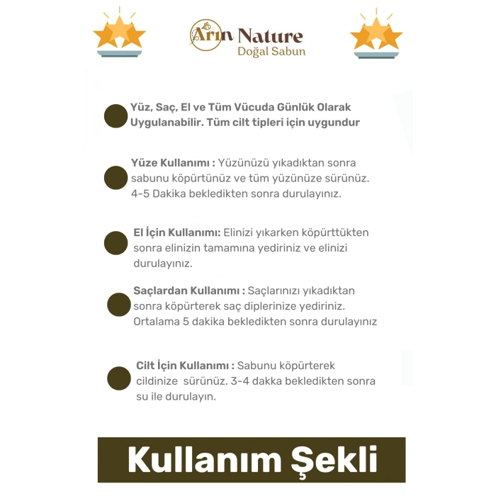 #sabun Doğal Güzel Kokulu El Yüz Saç Cilt Vücut Orijinal Bitkisel Siirt Bıttım Sabunu 120g - 7 Adet