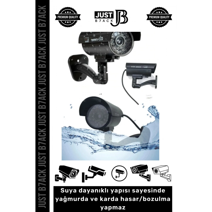 #SahteKamera Ev Ofis İş Yeri Bahçe Gece Görüşlü Pilli Ledli Caydırıcı Güvenlik Kamerası 4 Adet