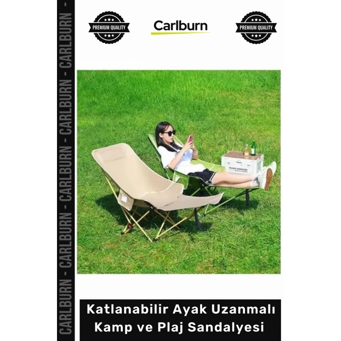 #Sandalye Konforlu Ergonomik Katlanabilir Ayak Uzanmalı Kamp Plaj Sandalyesi Taşıma Çantalı