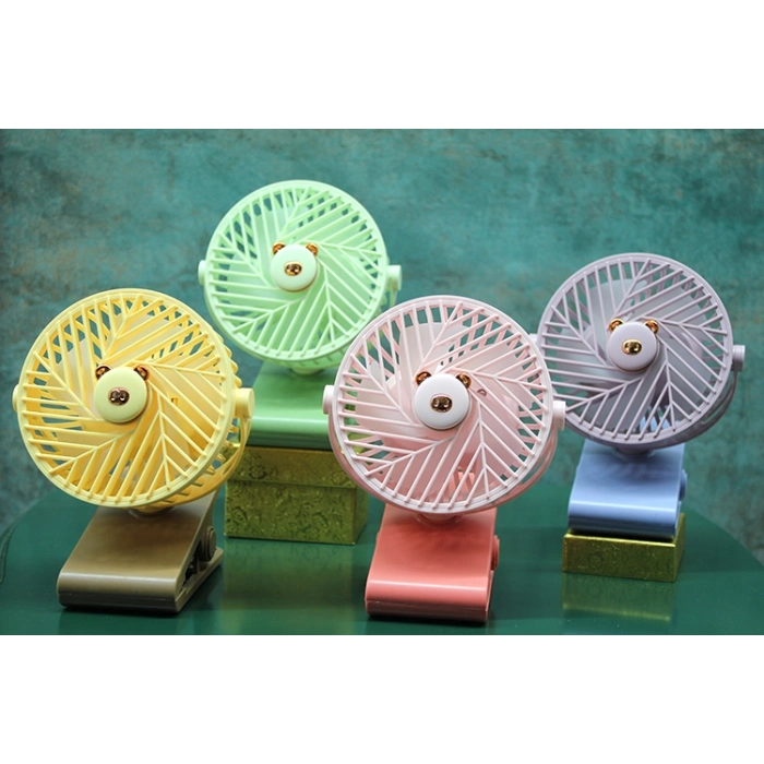 #Fan Pastel Renk Taşınabilir USB Girişli Sessiz Portatif Kompakt Şarjlı Masa Fanı Vantilatör