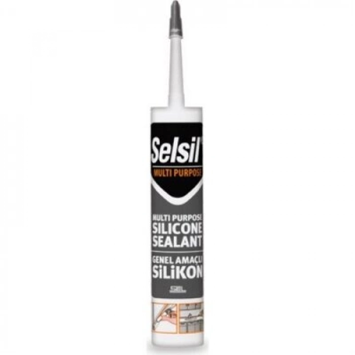 Özel Üretim Güçlü Esnek Sızdırmaz Dolgu Yalıtım Şeffaf Universal Silikon 280 gr Genel Amaçlı