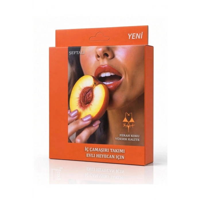 #FanteziGiyim Fantezi Giyim Meyve Aromalı Hediye Seti Şeftali Aromalı Yenilebilen İç Çamaşırı Takımı