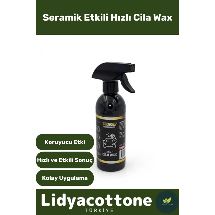 Seramik Etkili Hızlı Cila Etkili Formül Parlatıcı Canlı Görünüm Uzun Süre Koruyucu Seramik Oto Araba