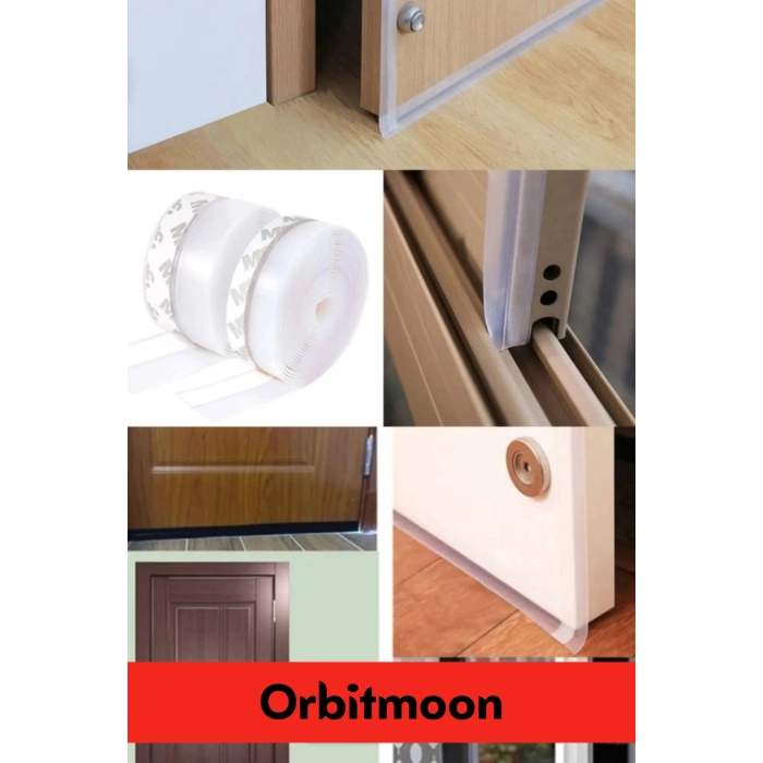 Ses Böcek Toz Önleyici Rüzgar Kesici Kapı Pencere Isı Izolasyon Yalıtım Şeffaf Şerit Bant 5mt 1 Adet