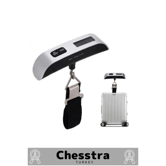 Seyahat Bavul Ağırlık Tartı Dijital Lcd Ekran Göstergeli Çok Amaçlı Taşınabilir Pilli Bagaj Tartısı