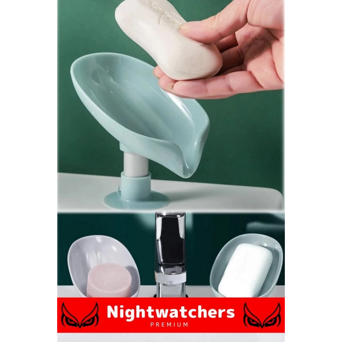 Şık Tasarım Tezgah Üstü Mutfak Banyo Bulaşık Lavabo Vantuzlu Su Tutmaz Giderli Katı Sabunluk