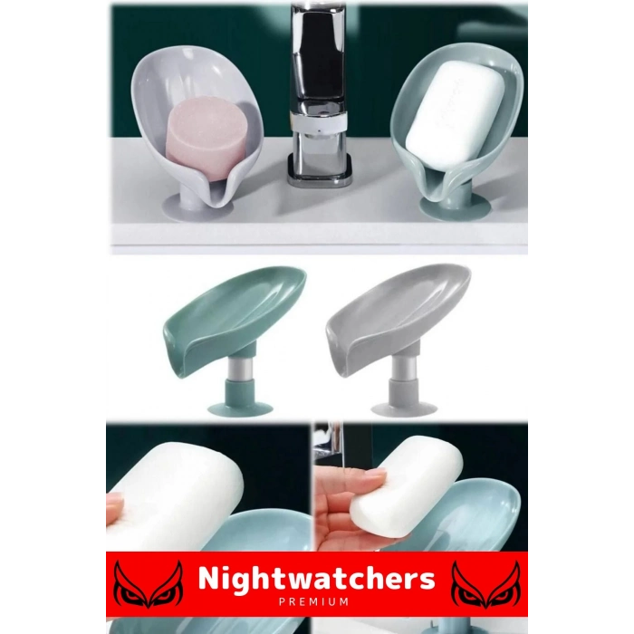 Şık Tasarım Tezgah Üstü Mutfak Banyo Bulaşık Lavabo Vantuzlu Su Tutmaz Giderli Katı Sabunluk