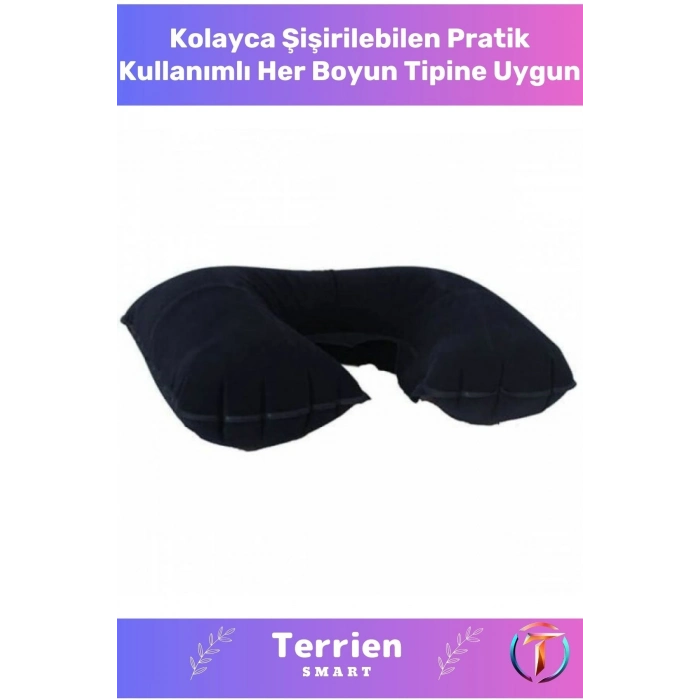 Smart Seri Çok Rahat Şişme Kullanışlı Pratik Ortopedik Seyahat Yumuşak Uyku Boyun Yastığı
