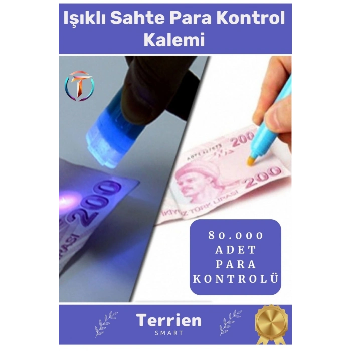 Smart Seri Işıklı Sahte Para Ayırt Etme Cihazı Kontrol Kalemi Ekonomik Pratik Kolay